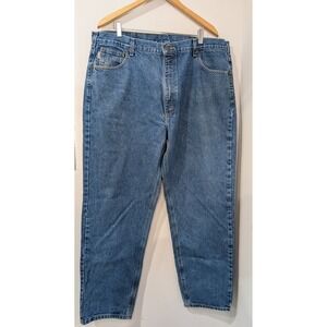 Carhartt Mens Blue Denim Relaxed‎ Fit Jeans Size 42x32